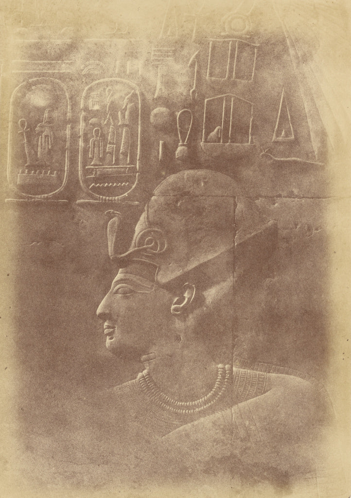 Théodule Devéria:[Close-up of the Sculpture a Pharaoh's He, Poster Print Wall Art