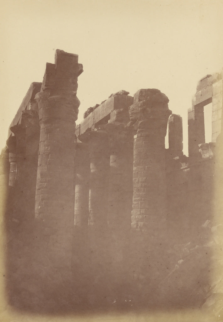 Théodule Devéria:[Close View of the Pillars of the Hyposty, Poster Print Wall Art