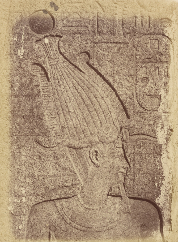 Théodule Devéria:[Close-up of a Sculpture (Profile of a He, Poster Print Wall Art
