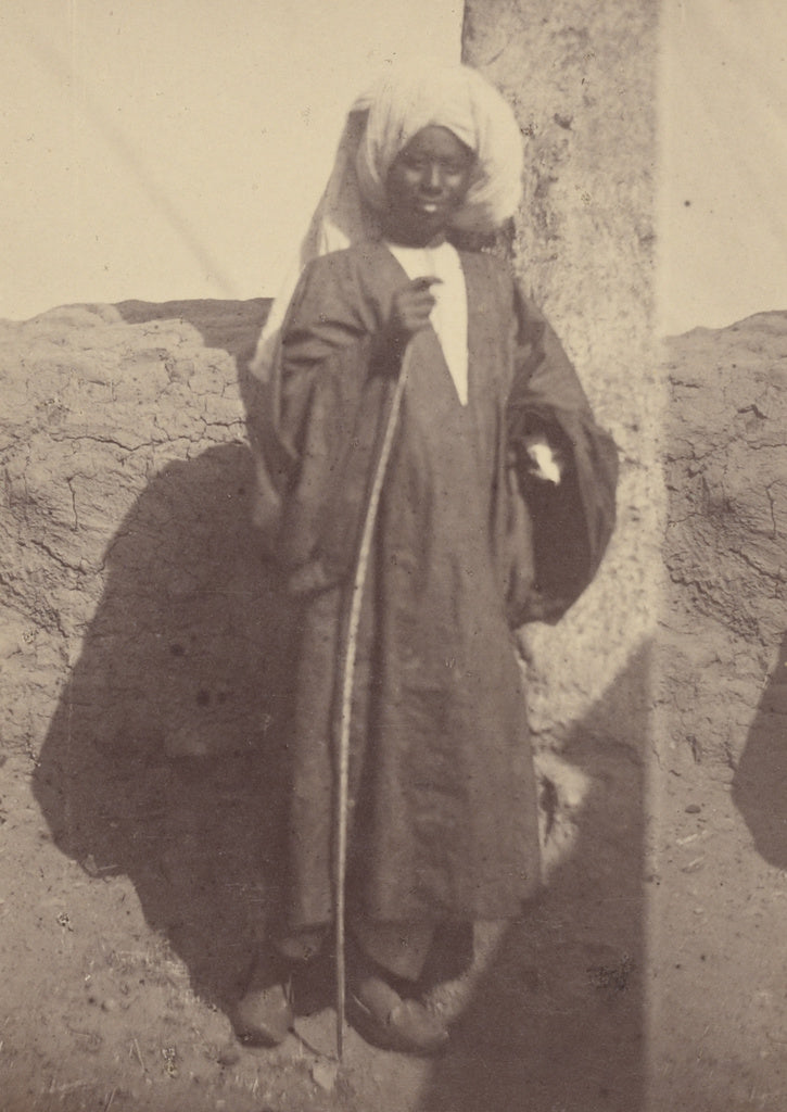 Théodule Devéria:[Portrait of a Young Native Man Standing , Poster Print Wall Art