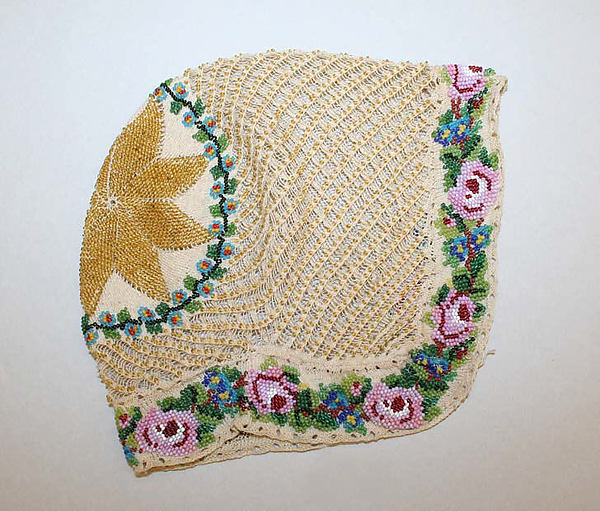 Christening cap first half 19th cent,16x12"(A3)Poster