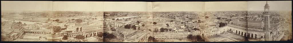 Felice Beato:[Panorama of Lucknow, Taken from the Kaiserbagh, Poster Print Wall Art