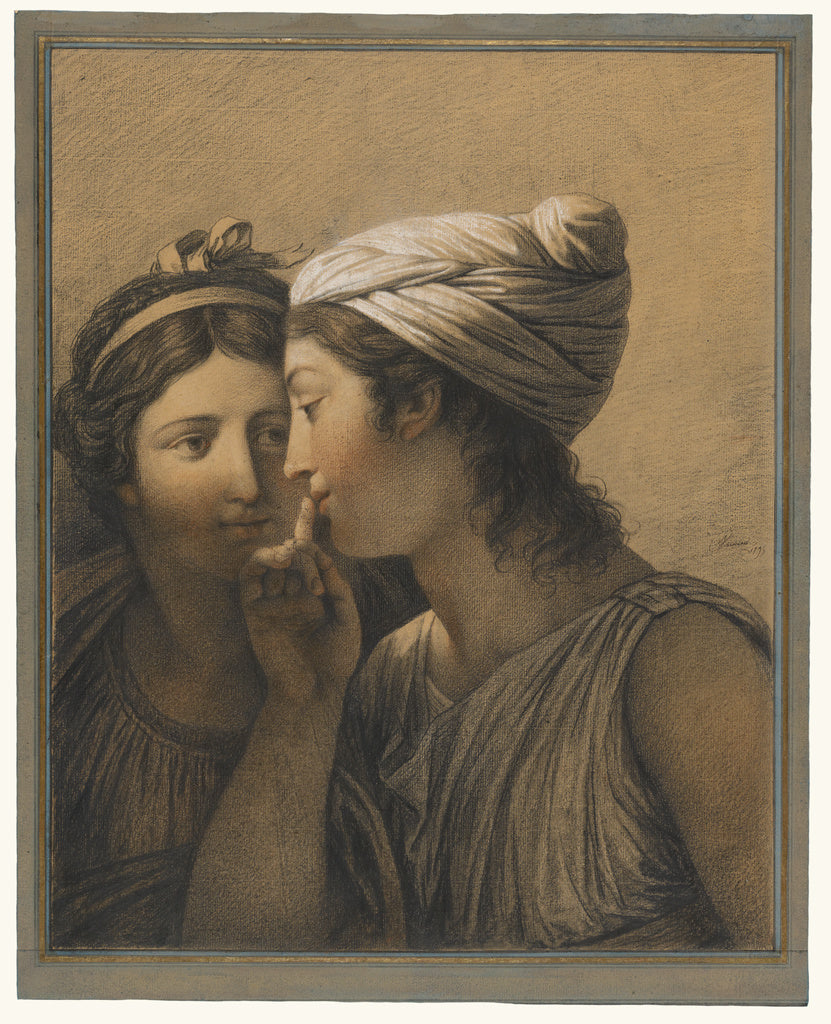 François-André Vincent:Le Secret (The Secret), Poster Print Wall Art