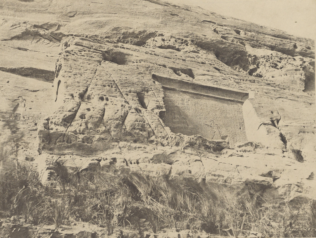 John Beasley Greene:[Ibsamboul, Stèle à Droite du Temple d, Poster Print Wall Art
