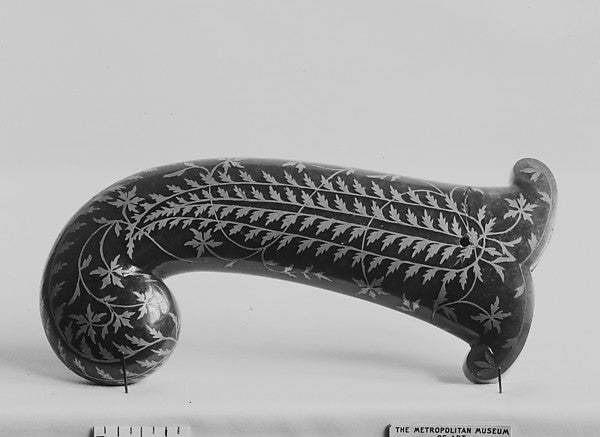 Dagger-Handle Inlaid with Silver 19th cent, Poster Print Wall Art