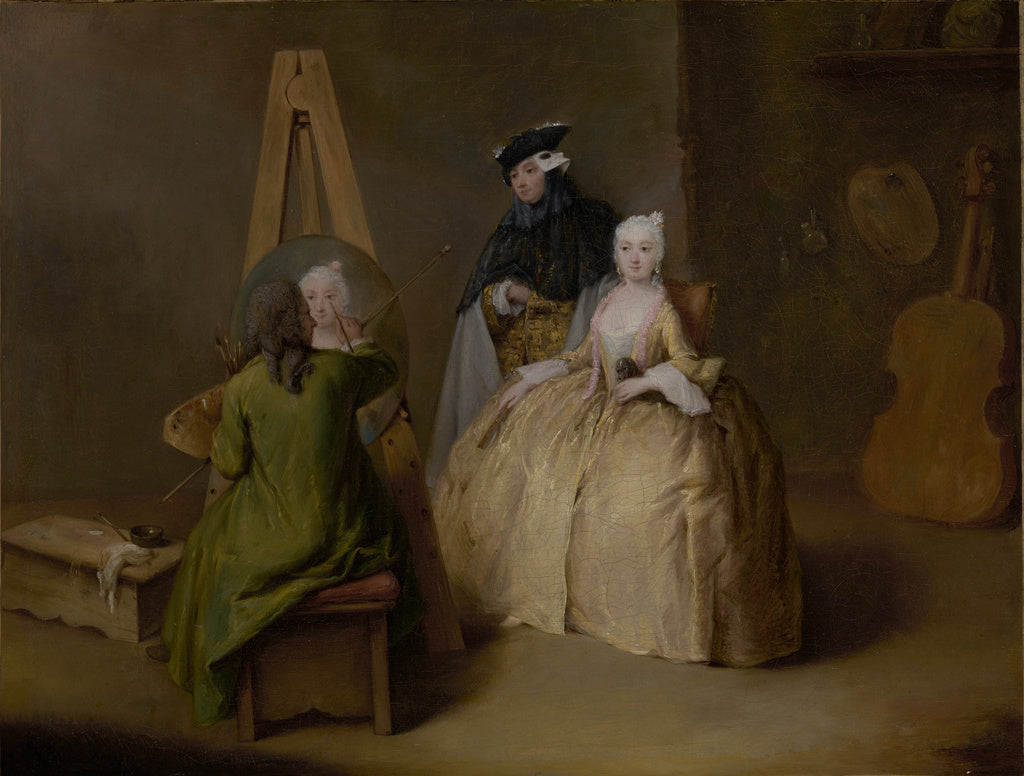 Pietro Longhi:The Painter in His Studio, Poster Print Wall Art