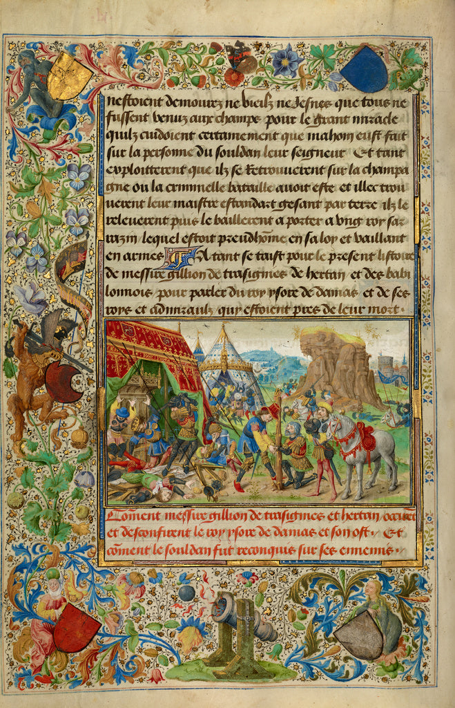 Lieven van Lathem:Gillion Slaying King Ysore and Freeing the,16x12"(A3)Poster