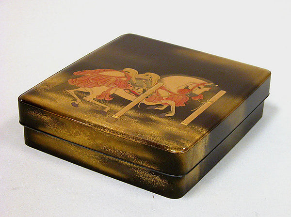 Writing Box with Decoration of a Tethered Horse 19th cent-Toki, Poster Print Wall Art