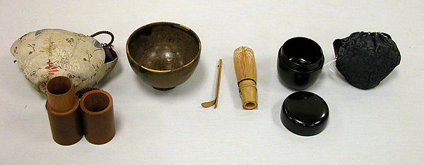 Teabowl and Accessories 18th cent, Poster Print Wall Art