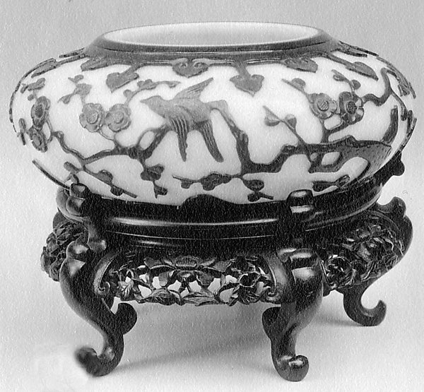 Bowl on Wood Stand 19th cent,16x12"(A3) Poster