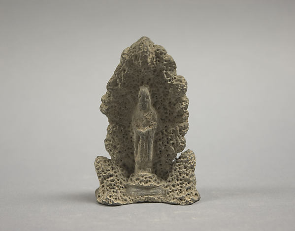 Figure Standing in Grotto date uncertain, Poster Print Wall Art