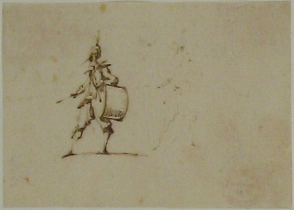 A Drummer early 17th cent-Jacques Callot,16x12"(A3)Poster