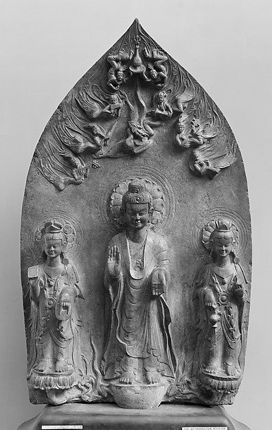 Stele with Figures dated 534, Poster Print Wall Art