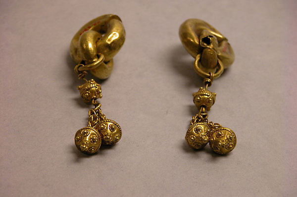 Earring 6th cent,Classic Ming China Image, Poster Print Wall Art