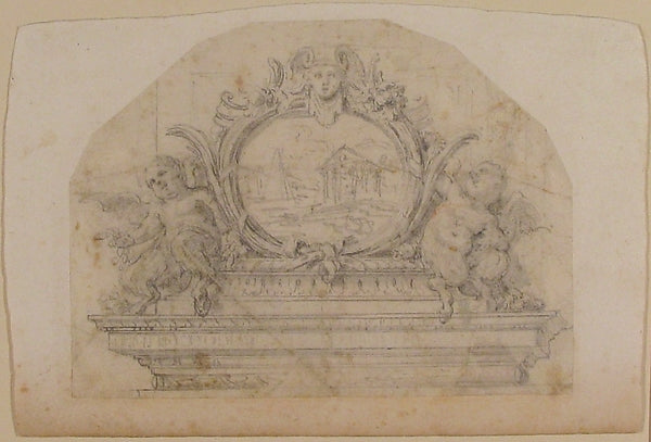 Ornamental Design 18th cent-Anonymous,French,18th cent,16x12"(A3)Poster
