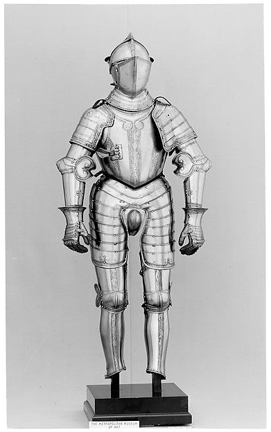 Armor c1560 and later, etching possibly 19th cent, Poster Print Wall Art