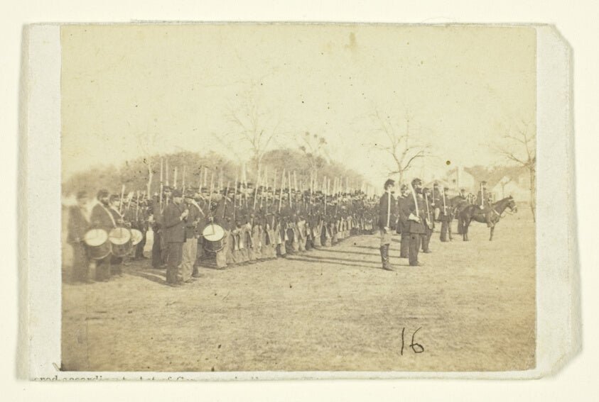 50th Pennsylvania Infantry in Parade Formation by Timothy O'Sullivan, 23x16"( A2 size ) Poster Print