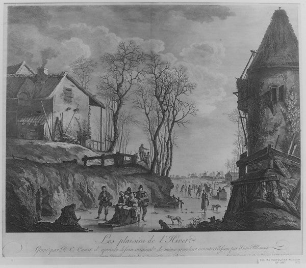 The Delights of Winter 1759-After Jean Pillement,Etched by P, Poster Print