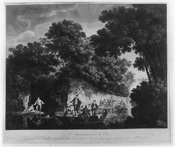The Pleasures of Summer 1759-After Jean Pillement,Etched by, Poster Print Wall Art