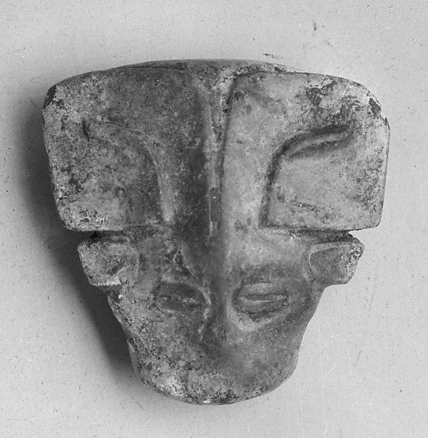 ,Plaque in the Shape of an Animal Head 11th–10th cent B.C,Classic Ming China Image,16x12"(A3) Poster