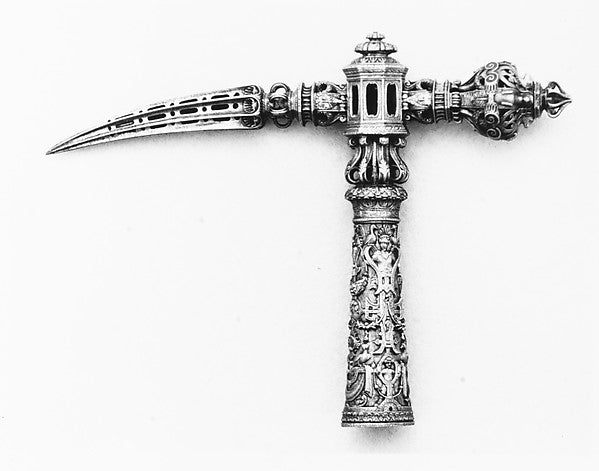 Head of a Ceremonial War Hammer c1575, Poster Print Wall Art