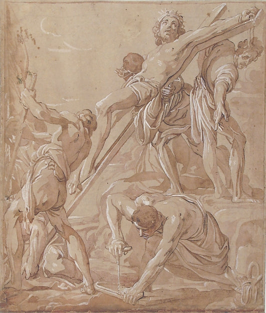 Elevation of the Cross 1577–1668-After Alessandro Tiarini, Poster Print Wall Art