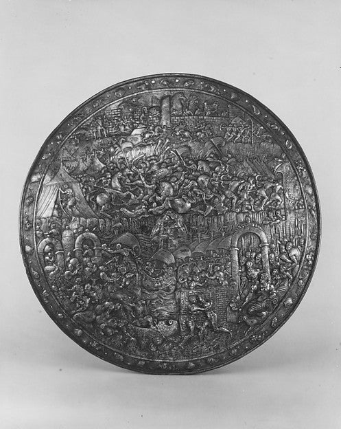 Shield Depicting the Siege of Troy c1580–90, Poster Print Wall Art