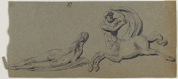 Reclining Nymph and Centaur 18th cent-Anonymous,French,18th, Poster Print Wall Art