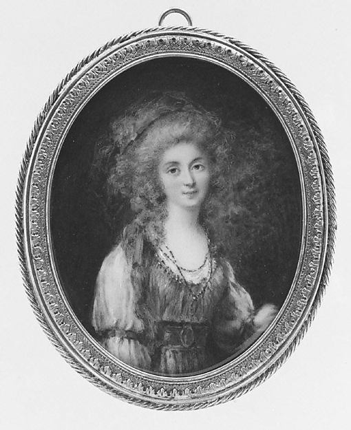 Peter Adolf Hall:Portrait of a Young Woman c1790-16x12"(A3) Poster