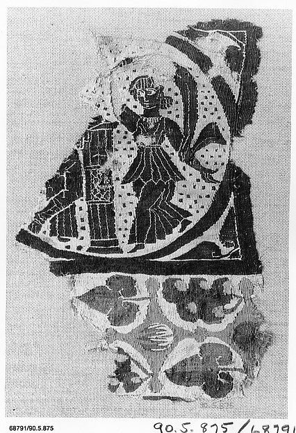 :Fragment with Two Figures 5th–6th century-16x12"(A3) Poster