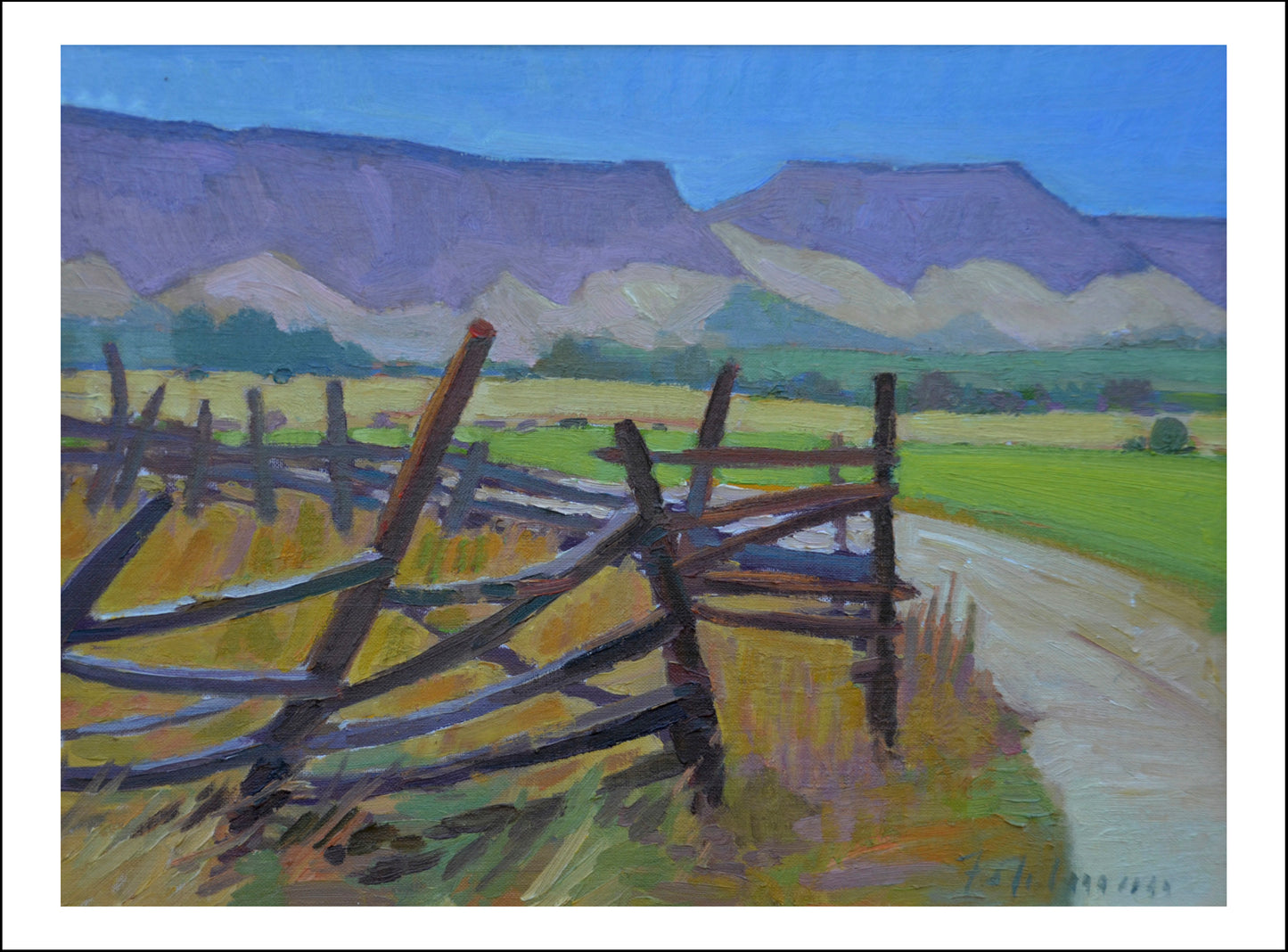 Classic Vintage Landscape by Maynard Dixon, Classic American Western Art, 16x12" (A3) Poster Print