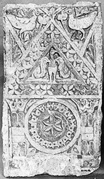 :Funerary Stele with Cross Medallion below Eagle at Center i-16x12"(A3) Poster