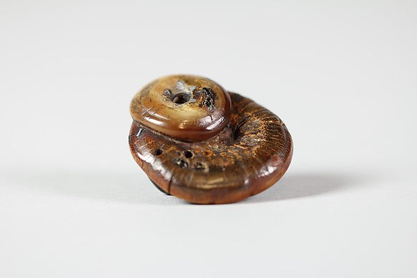Netsuke of Mushroom Eaten by Insects 18th cent, Poster Print