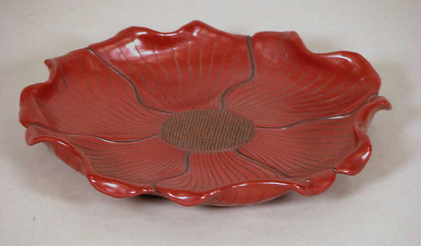 ,Tray in the shape of a peony 19th cent,16x12"(A3) Poster