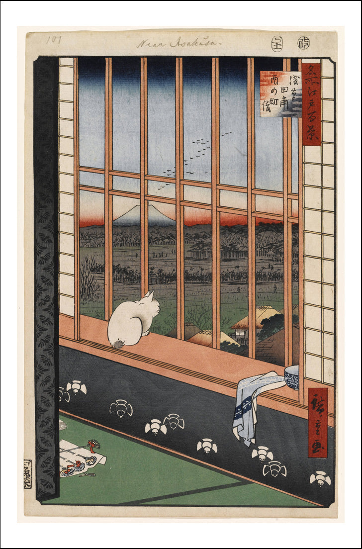 A099, historic, vintage ukiyo-e Japan artwork,12x8"(A4) Poster Print