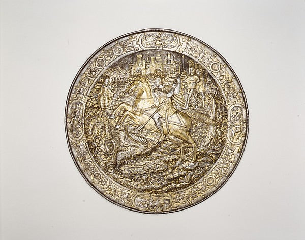 Shield Depicting Saint George Slaying the Dragon c1560–70, Poster Print Wall Art