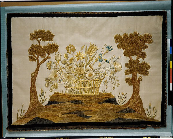 Needlework Picture c1800, Poster Print Wall Art