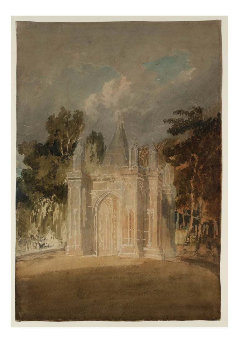 A Gothic Arch in Mr Wyndham's Garden at Salisbury, 1798 by John Mallord William Turner RA, 12x8"(A4) Poster