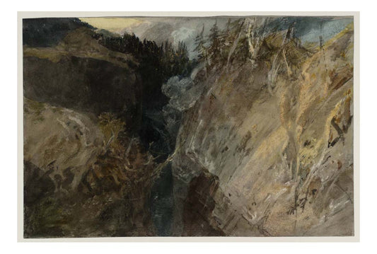 A Ravine in the Pass of St Gotthard, 1802 by John Mallord William Turner RA