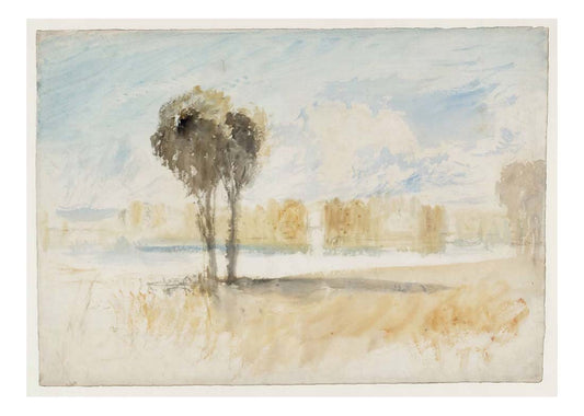 A Scene on the Thames (Garrick's Villa and the Temple to Shakespeare at Hampton), 1825-28 by John Mallord William Turner RA