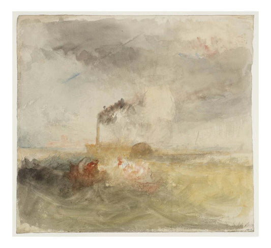 A Steamer off Portsmouth in a Storm, 1825 by John Mallord William Turner RA