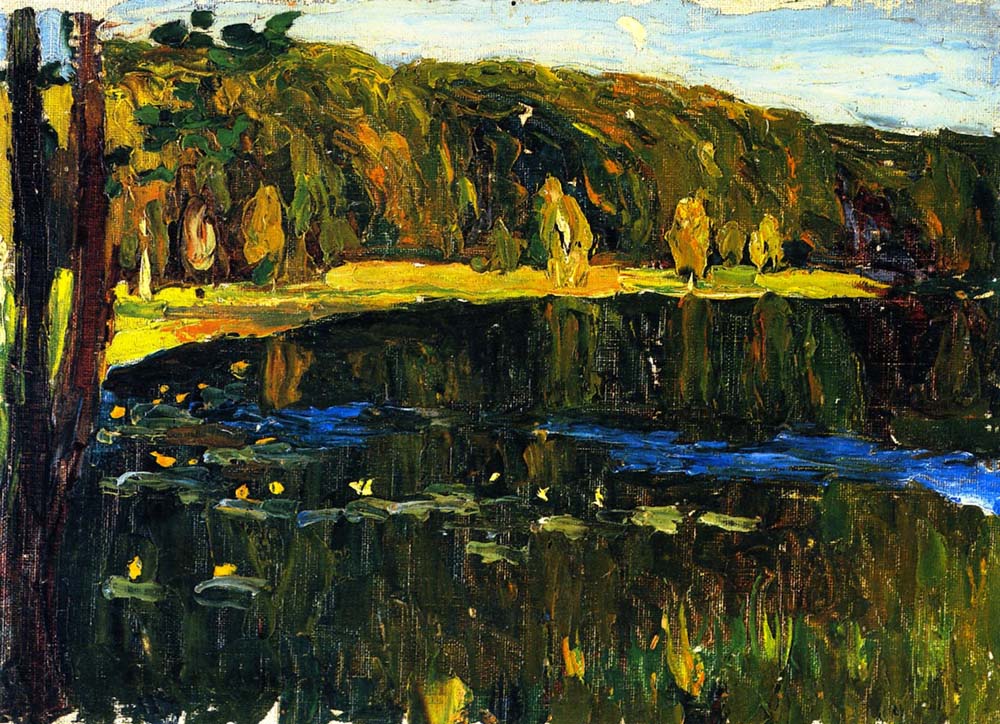 Achtyrka - Dunkler Lake - 1901 by Wassily Kandinsky, 12x8"(A4) Poster Print