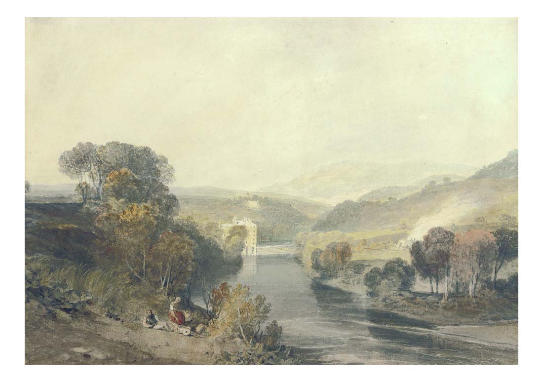 Addingham Mill on the River Wharfe, Yorkshire by John Mallord William Turner RA