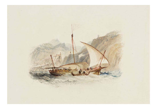 Amalfi, for Rogers's 'Italy', 1826-27 by John Mallord William Turner RA
