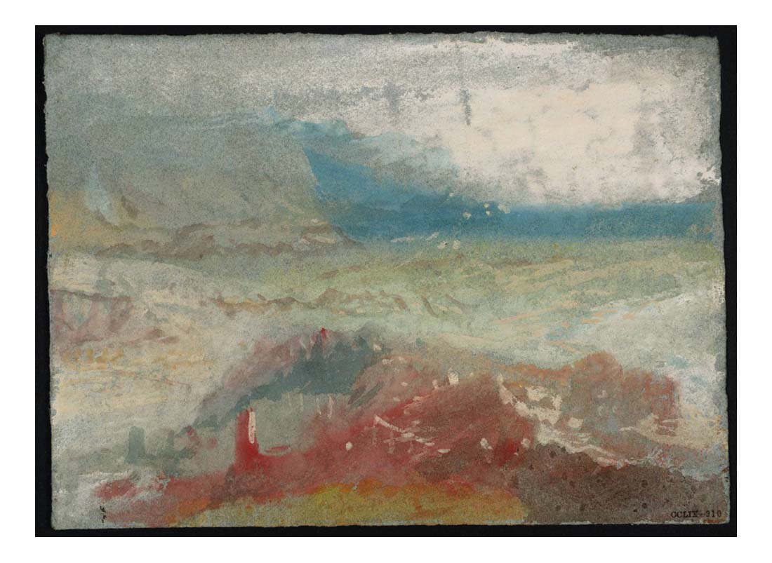 Among the Mountains, 1830 by John Mallord William Turner RA, 12x8"(A4) Poster
