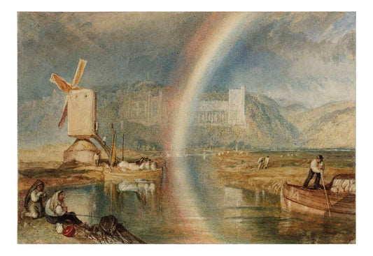 Arundel Castle on the River Arun, with a Rainbow, 1824-25 by John Mallord William Turner RA