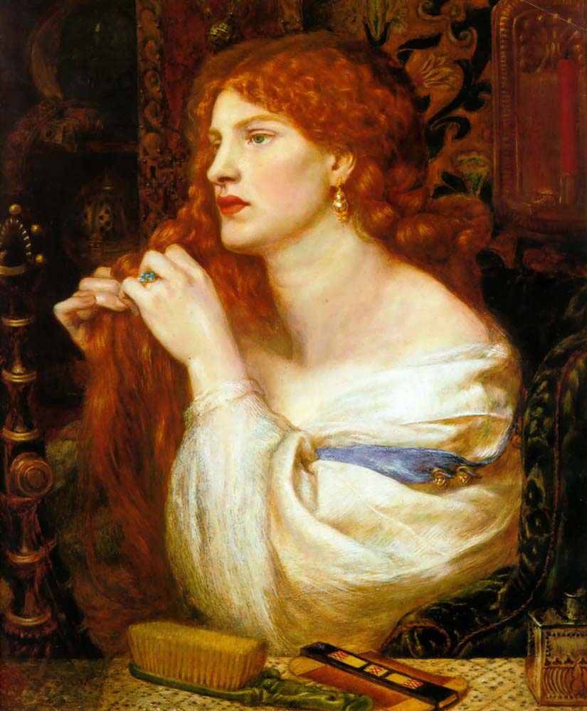 Aurelia, 1863-1873 by Dante Gabriel Rossetti, pre-Raphaelite artist, 12x8" (A4) Poster