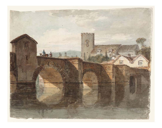 Aylesford Bridge and Church, Kent, 1798 by John Mallord William Turner RA