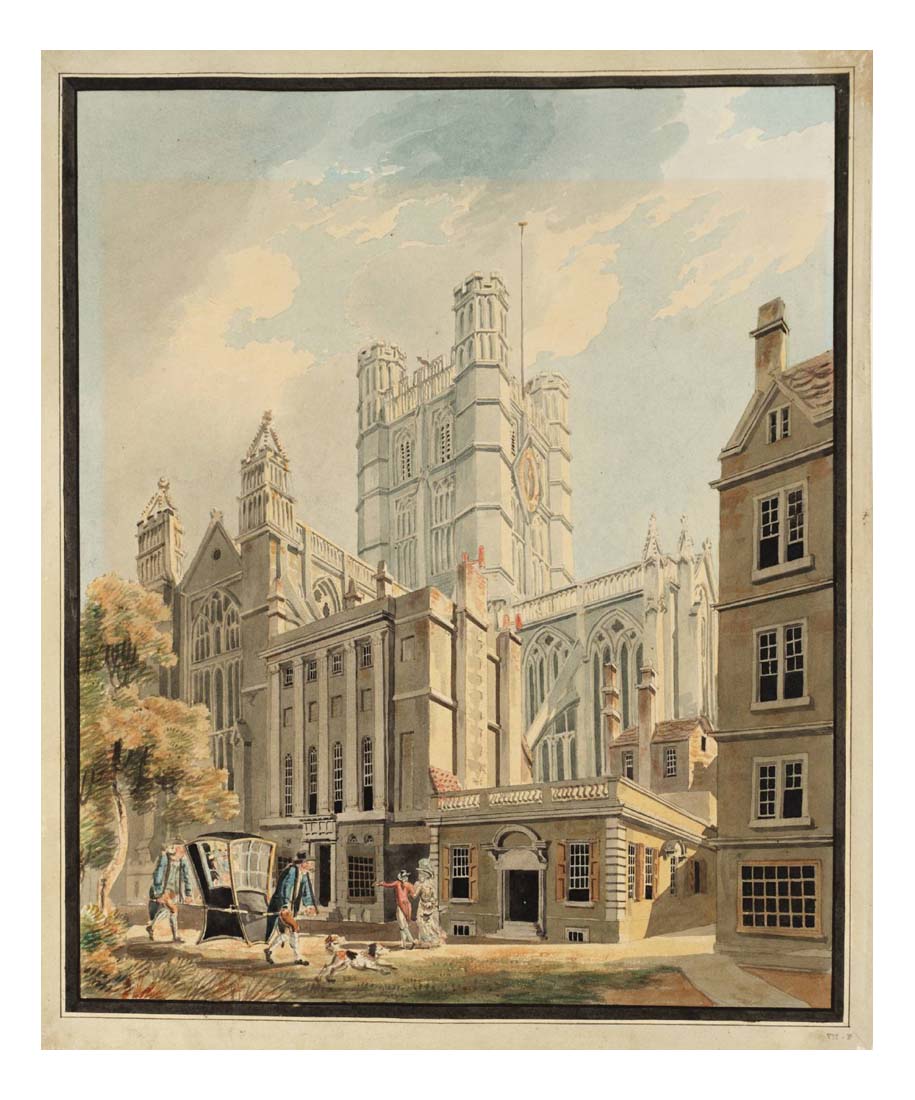 Bath Abbey from the North-East, 1791 by John Mallord William Turner RA