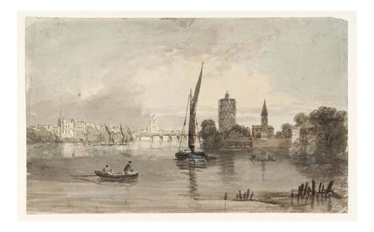 Battersea Church and Bridge, with Chelsea Beyond, 1797 by John Mallord William Turner RA